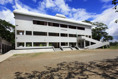 Uttar Seral Government Primary School, which is also a cyclone shelter in Agulchara, Barishal